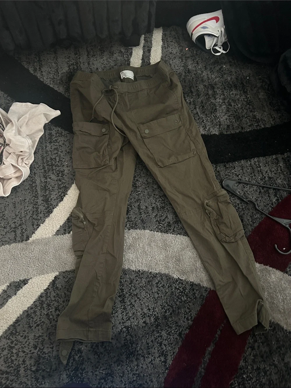 Men's Olive Green Cargo Pants